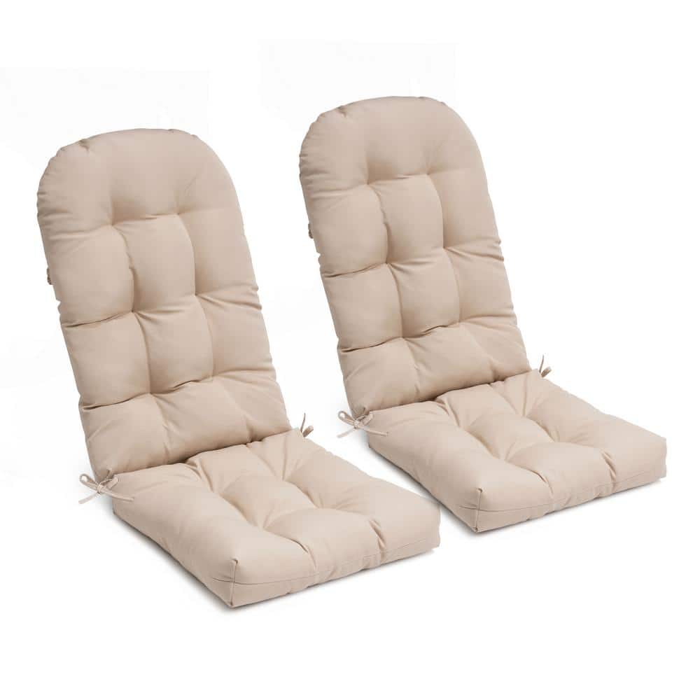 49.6 in. x 19.7 in. Rocking Chair Cushions Outdoor Adirondack Chair Cushion in Beige (Set of 2) price history on PriceWatchPro