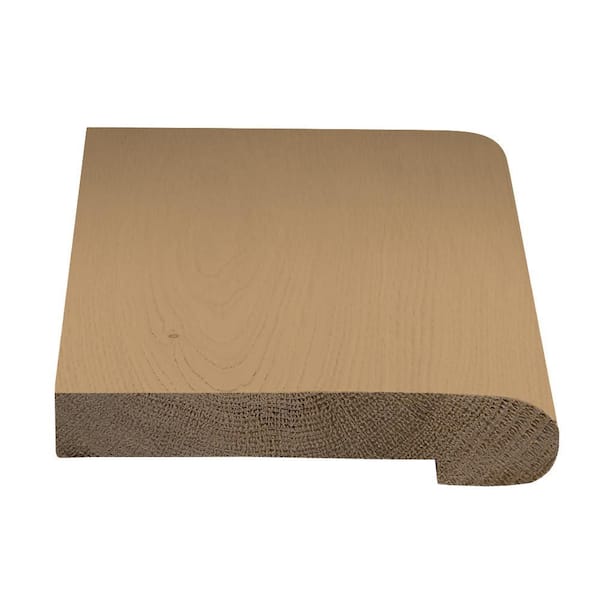 ASPEN FLOORING Leonard 0.75 in. Thick x 3 in. Width x 77 in. Length Flush Stair Nosing European White Oak Hardwood Trim