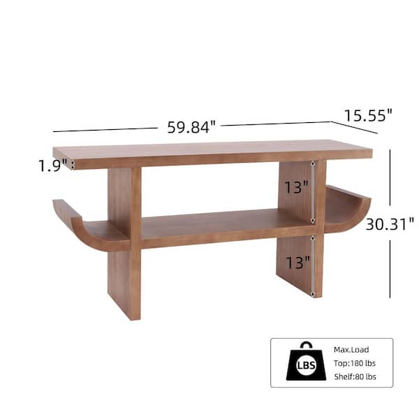 CHRISTOPHER KNIGHT HOME Hope Modern 59.84 in. Natural Finish
