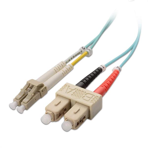 Micro Connectors 7 Meter LC/SC 10GB Multi-mode Duplex 50/125 OM3 Fiber Optic Cable (FBR-1012-7M)