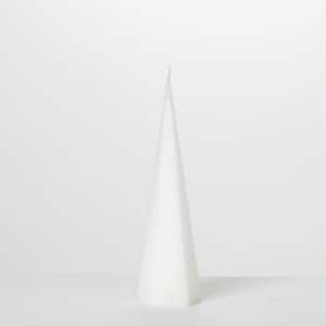 12.5 in. White Spire Decorative Candle