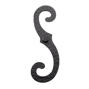 7 in. Black Exterior Shutter S Hooks (2-Pieces )