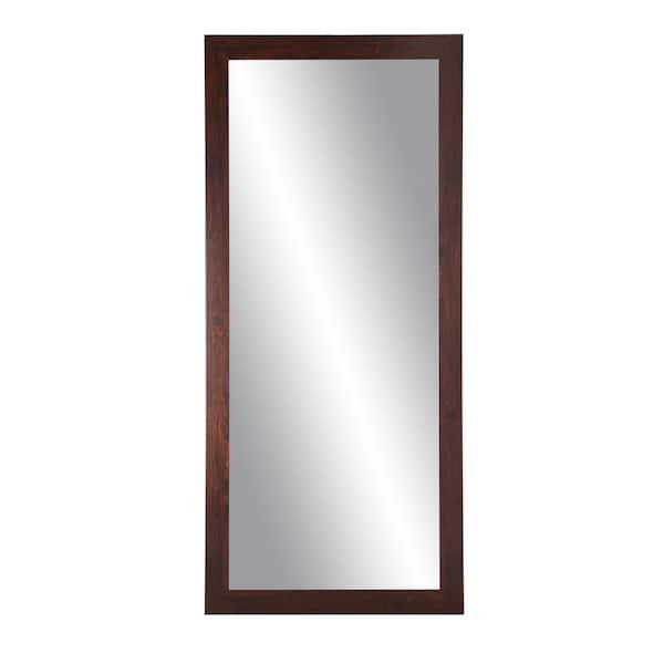 BrandtWorks Medium Dark Walnut Modern Mirror (32 in. H X 65.5 in. W)