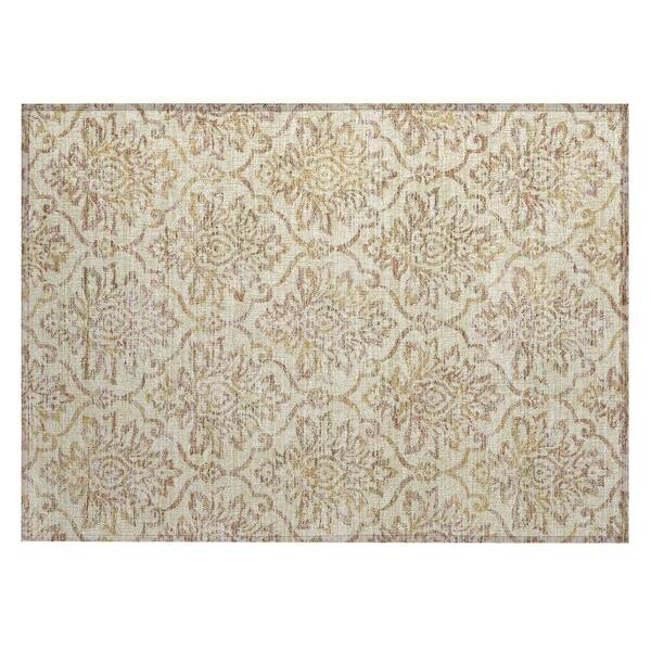 Chantille Machine Washable Indoor/Outdoor Abstract ACN3150 Wheat 3 ft. x 4 ft. Area Rug