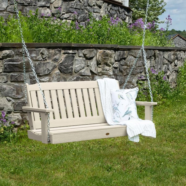 whitewash porch swing