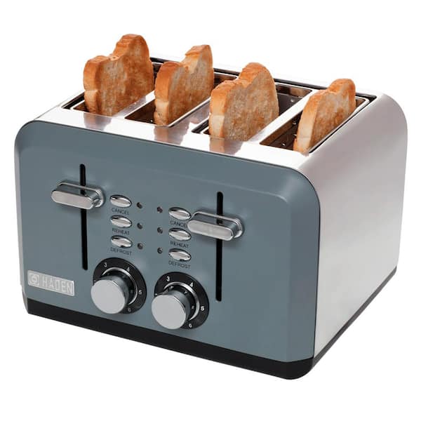 Porary Brushed Stainless Steel 4 Slice Toaster
