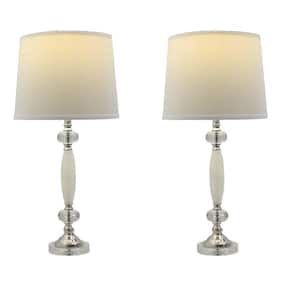 Martin Richard 30.5 in. Crystal and Polished Nickel Table Lamp (2-Pack)