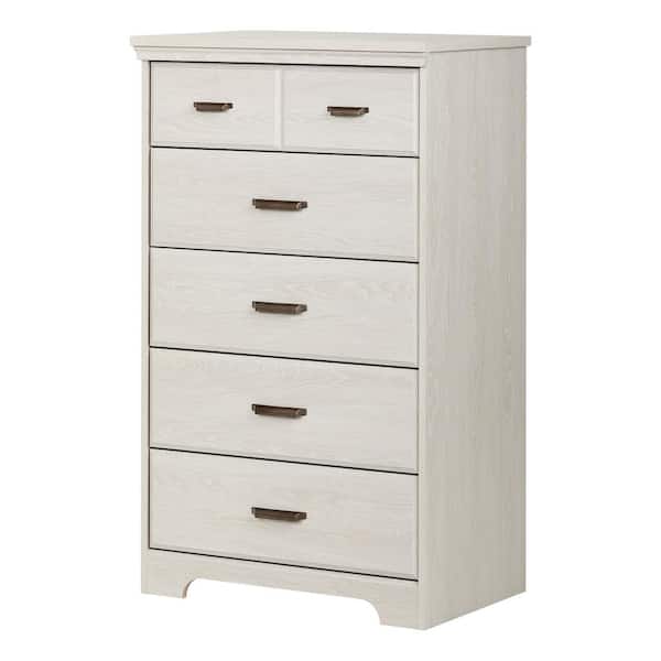 South Shore Versa 5-Drawer Winter Oak Chest of Drawers