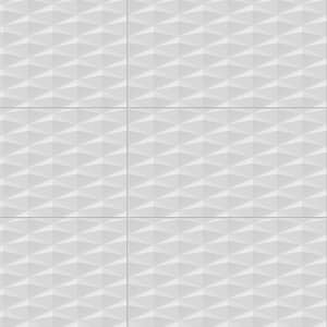 Sample - Gemma White 3D 5.5 in. x 5.5 in. Ceramic Wall Tile