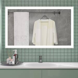 40 in. W x 24 in. H Rectangular Framed Led Light Wall Mount Bathroom Vanity Mirror
