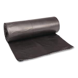 38 in. x 58 in. 60 Gal. 0.65 mil Black Low-Density Trash Can Liners (25-Bags/Roll, 4-Rolls/Carton)