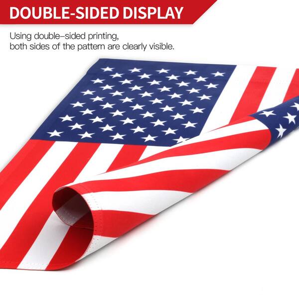 America Strong Patriotic Garden Flag USA Map Double-Sided 12.5" x 18" 