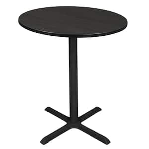 Bucy 38 in. Square Ash Grey Composite Wood Cafe Table (Seats 4)