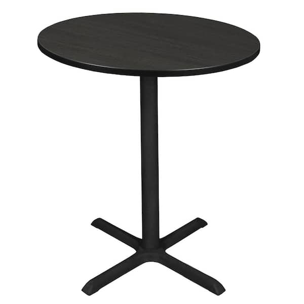 Regency Bucy 38 in. Square Ash Grey Composite Wood Cafe Table (Seats 4)