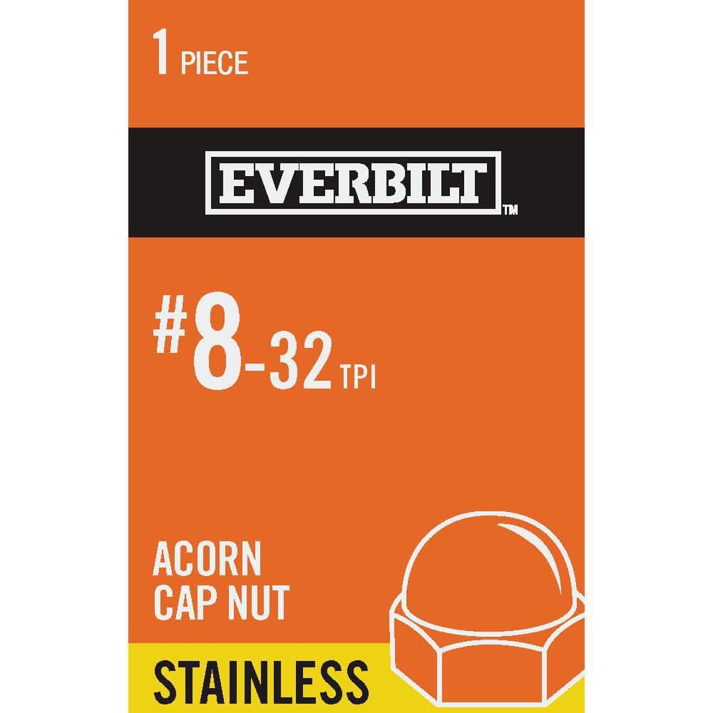 Everbilt #8-32 Stainless Steel Cap Nut 800251 - The Home Depot