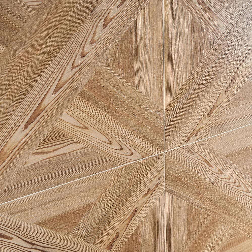Evergreen 24" x 24" Light Brown Porcelain Wood Look Tile