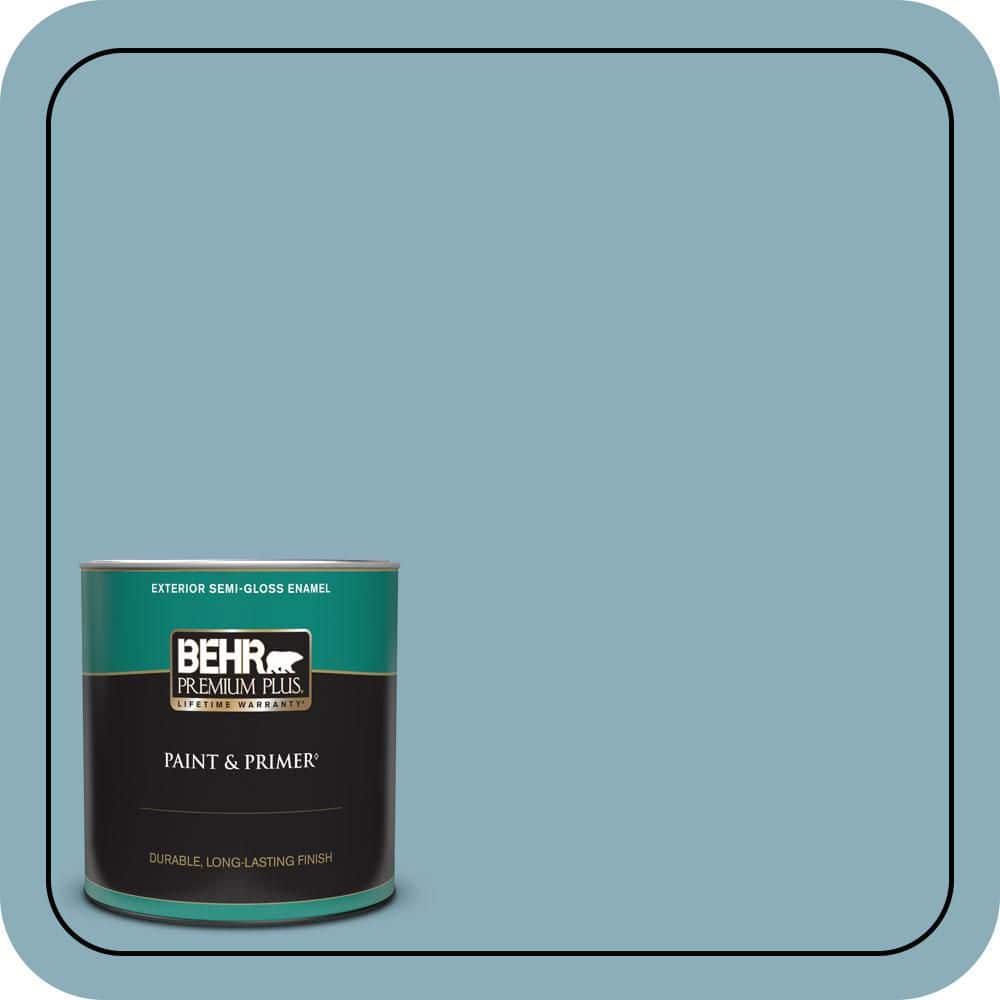 1 qt. #QE-51 Atmosphere Semi-Gloss Enamel Exterior Paint & Primer price history on PriceWatchPro