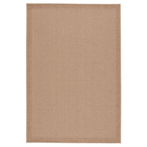 Jaipur Living Maeva Beige 2 ft. x 3 ft. Coastal Indoor/Outdoor Area Rug
