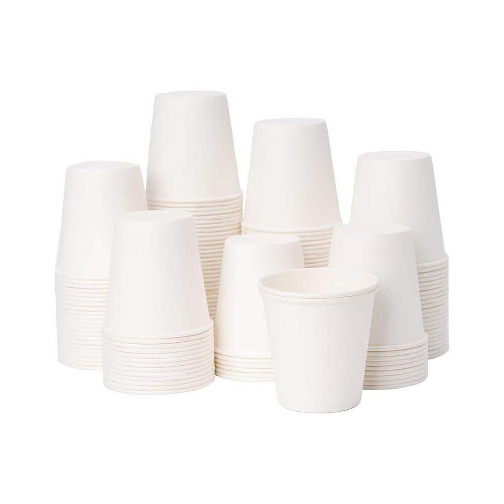 Lynzavix 2.2 in. White Disposable Paper Bathroom Cups (600 Per