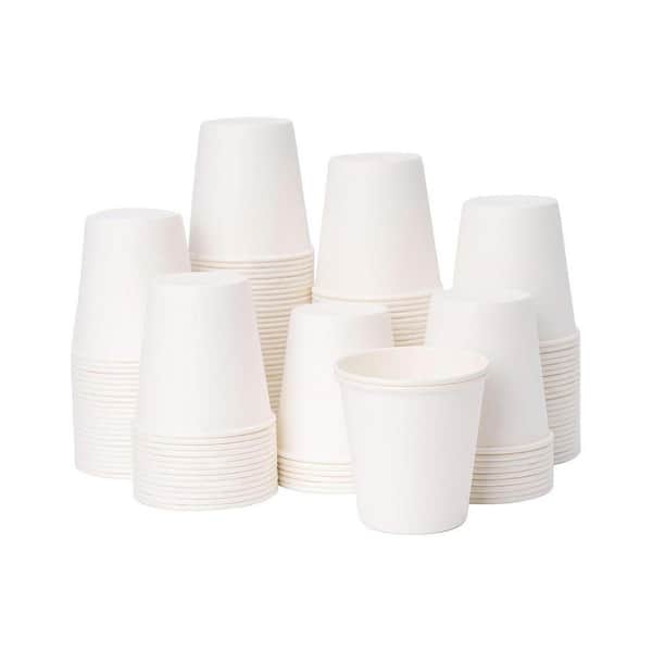 2.2 in. White Disposable Paper Bathroom Cups (600 Per Case) Small 3 oz. Mouthwash Cup Stackable
