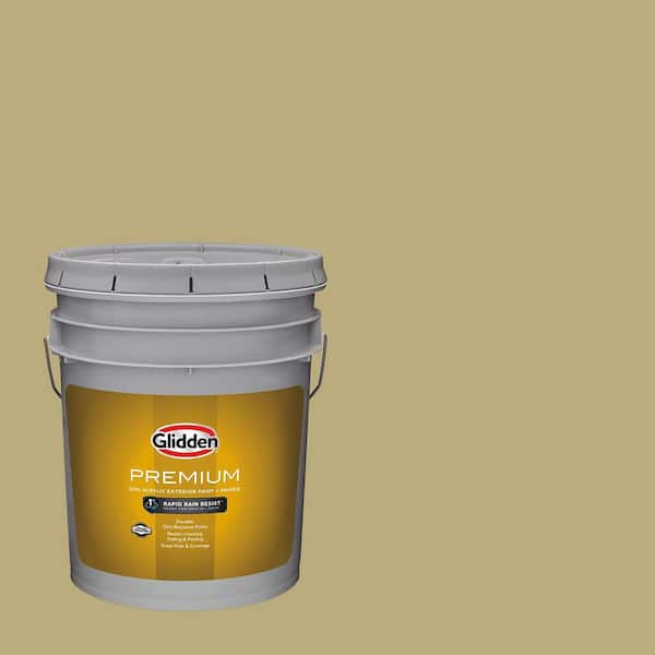 Glidden Premium 5 gal. Nettle PPG1111-4 Flat Exterior Latex Paint ...