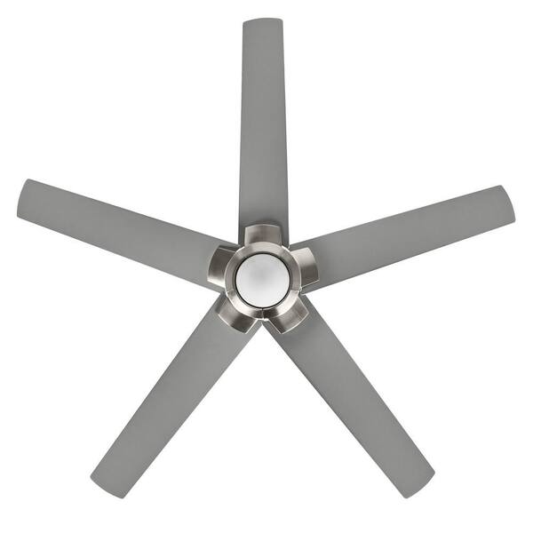 LED Indoor Brushed Nickel Ceiling Fan 
