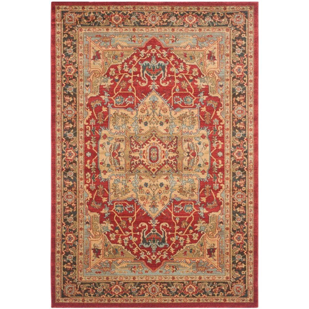 Reversible Blue Synthetic Rectangular Washable Rug