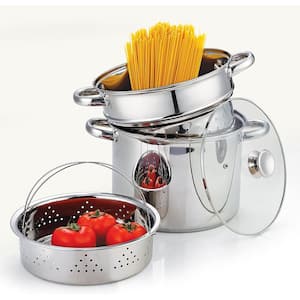 Mainstays Iridescent Stainless Steel 20-Piece Cookware Set, with Kitchen Utensils and Tools