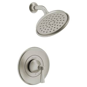 Rumson Single-Handle 1-Spray Shower Faucet with 1.8 GPM in Brushed Nickel Valve Included