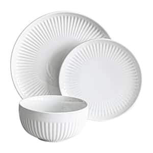 24 piece white porcelain Dinnerware Set (Service for 8)