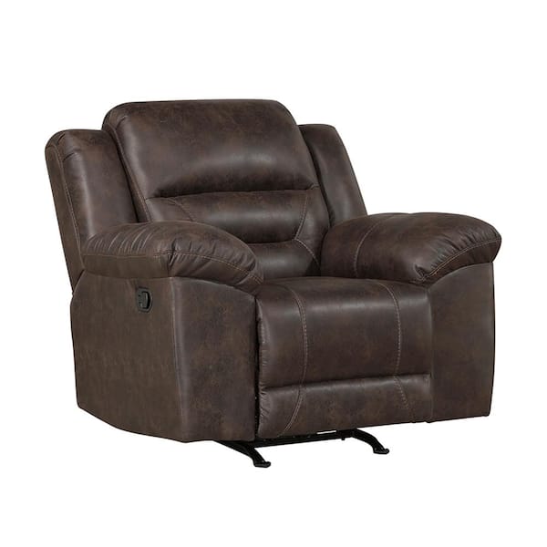 Calla Dark Brown Microfiber Rocker Recliner