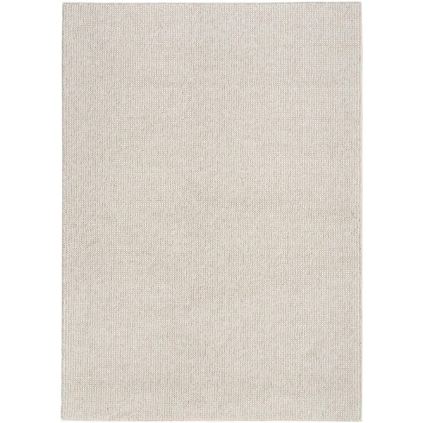 Textured Home Ivory Beige 6 ft. x 9 ft. All-over design Contemporary Area Rug
