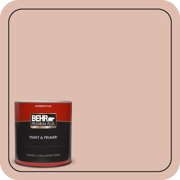 BEHR PREMIUM PLUS 1 qt. #MQ1-23 One To Remember Flat Exterior Paint & Primer