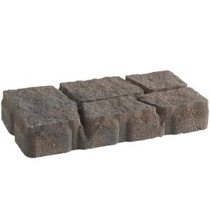 12 in. L x 6 in. W x 2 in. H Charcoal/Tan Cobble Concrete Paver (288-Piece/144 sq. ft./Pallet)