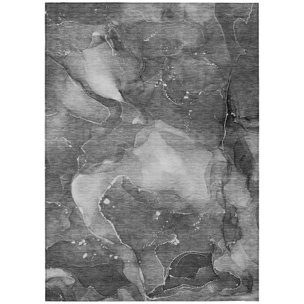 Addison Rugs Chantille ACN522 Gray 10 ft. x 14 ft. Machine Washable Indoor/Outdoor Geometric Area Rug