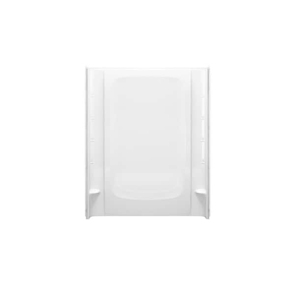 STERLING STORE+ 60 in. W x 75.75 in. H 1 -Piece Direct-to-stud Back Shower Wall in White