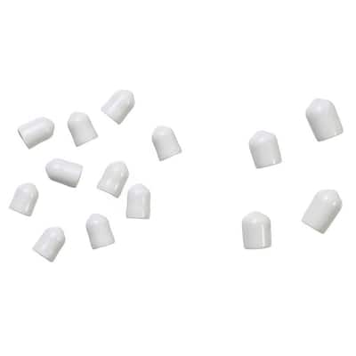 Large and Small Closet Pole End Caps for Wire Shelving (14-Pack)