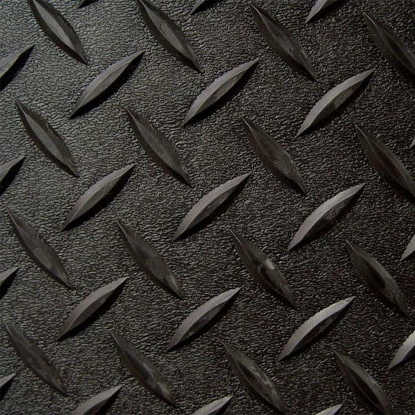 Diamond Plate Runner Mats - 2' Wide Black VDPR