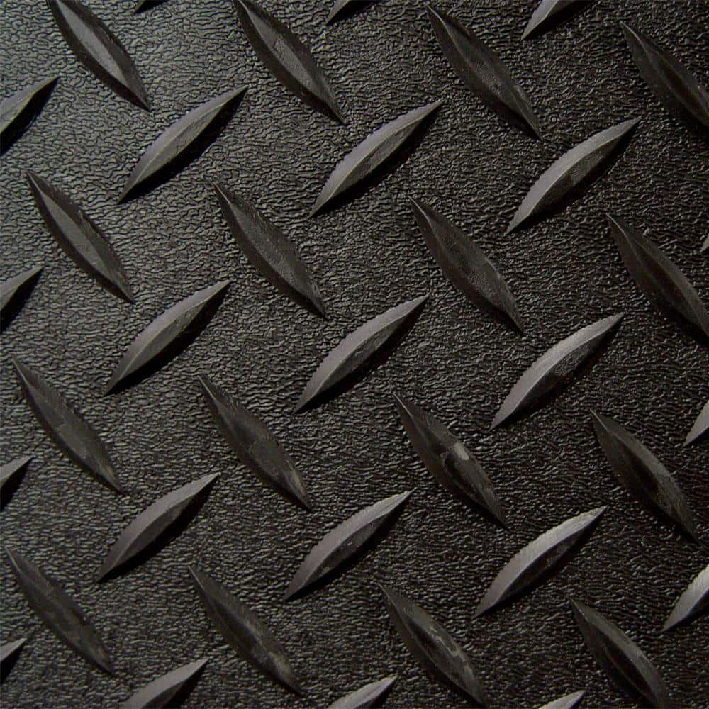 Textured Slip Resistant Diamond Plate 2 ft. x 2.5 ft. Black Vinyl Garage Flooring Roll Door Mat, 23 sizes available price history on PriceWatchPro