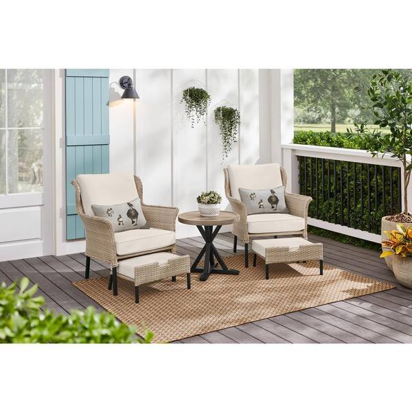 light brown patio set