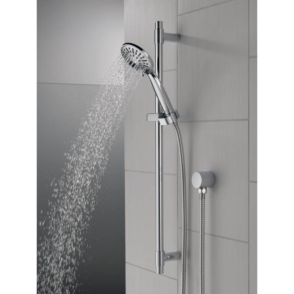 Chrome Slide Bar Handheld Shower with Hose