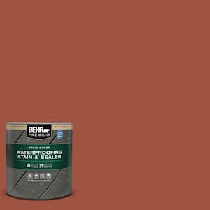 1 qt. #MQ1-25 Kalahari Sunset Solid Color Waterproofing Exterior Wood Stain and Sealer