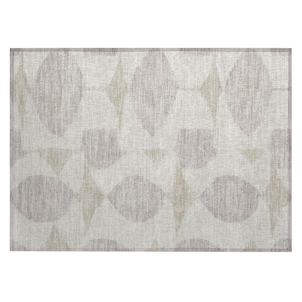 Chantille Machine Washable Indoor/Outdoor Abstract ACN3060 Ivory 2 ft. x 3 ft. Accent Rug