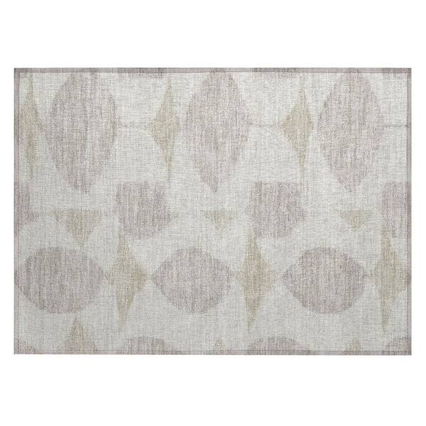 Chantille Machine Washable Indoor/Outdoor Abstract ACN3060 Ivory 3 ft. x 4 ft. Area Rug