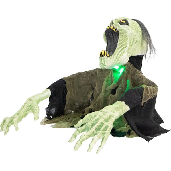 Haunted Living 9-ft Lighted Animatronic Ground Breaking Zombie in