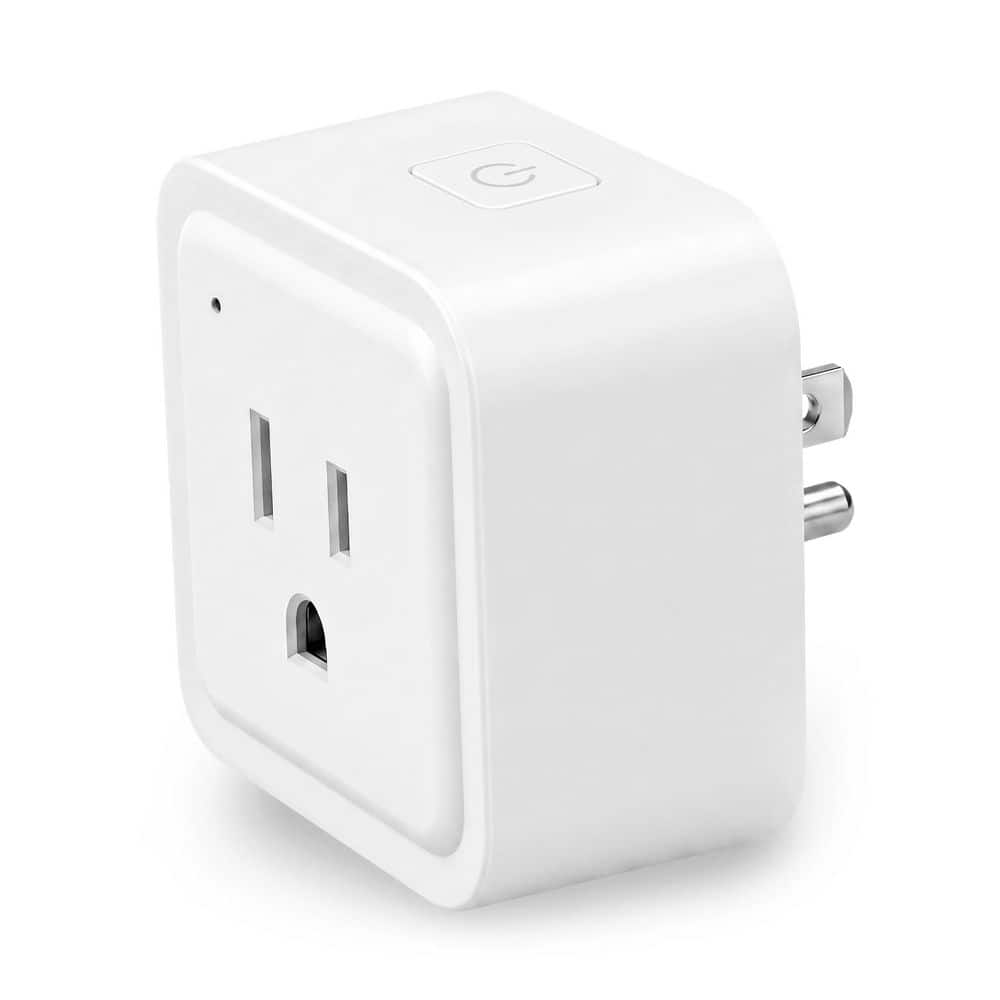 Smart Wi-Fi Wall Plug 10A 125-Volt Indoor Remote and Voice Control Timer Energy Monitoring Grounding Plug White 1-Pack price history on PriceWatchPro