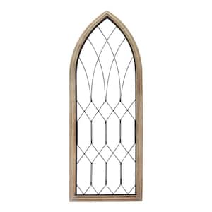 Wood and Metal Farmhouse Window Panel