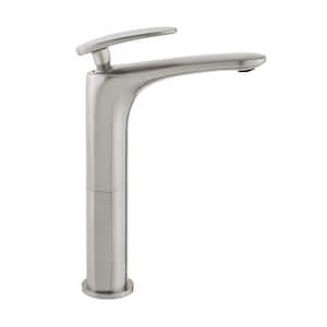 Sublime Single-Handle High-Arc Single-Hole Bathroom Faucet in Brushed Nickel