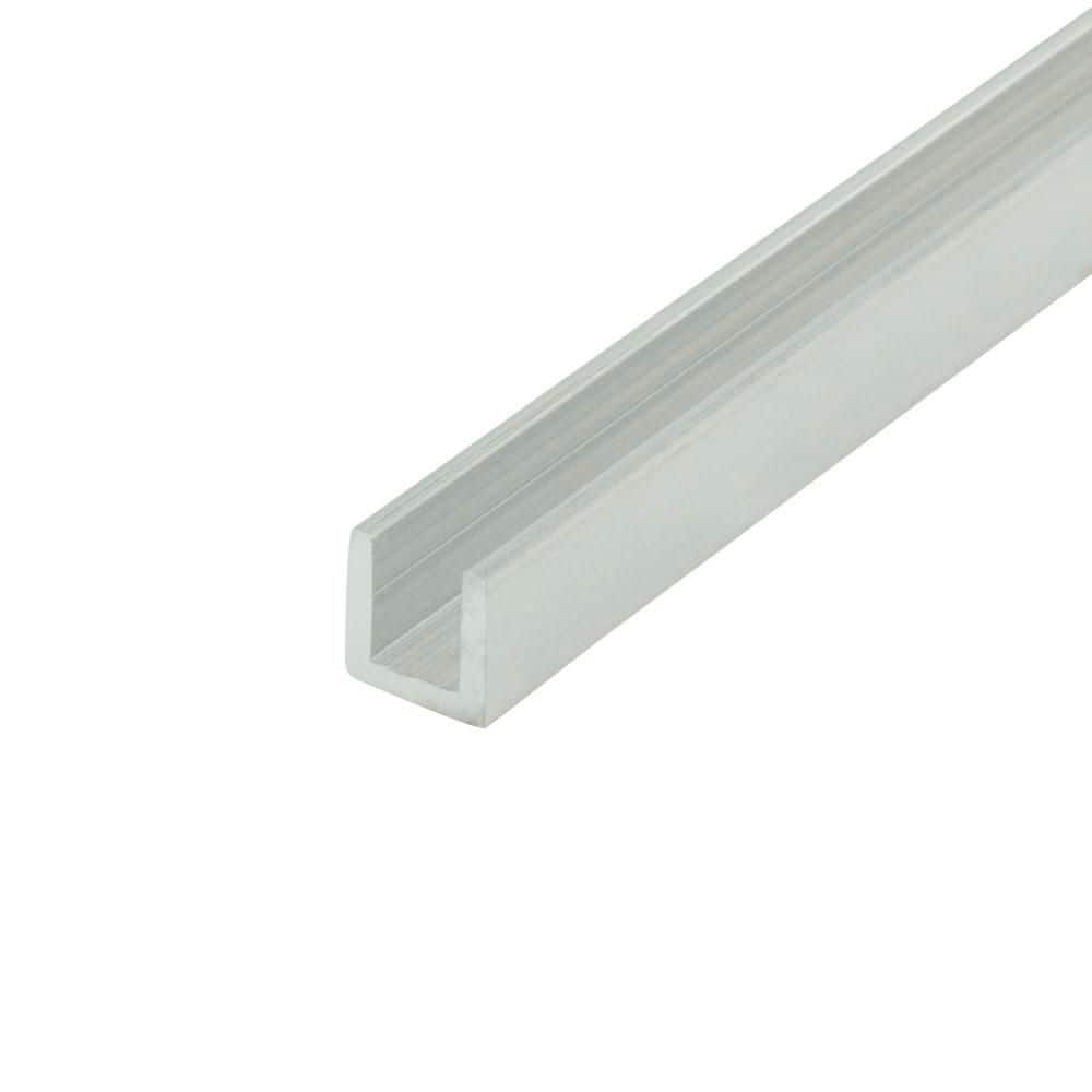 0.375 in. D x 0.375 in. W x 36 in. L Unfinished Mill Metal Aluminum U-Channel Moulding Fits 1/4 in. Boards (4-PACK) price history on PriceWatchPro