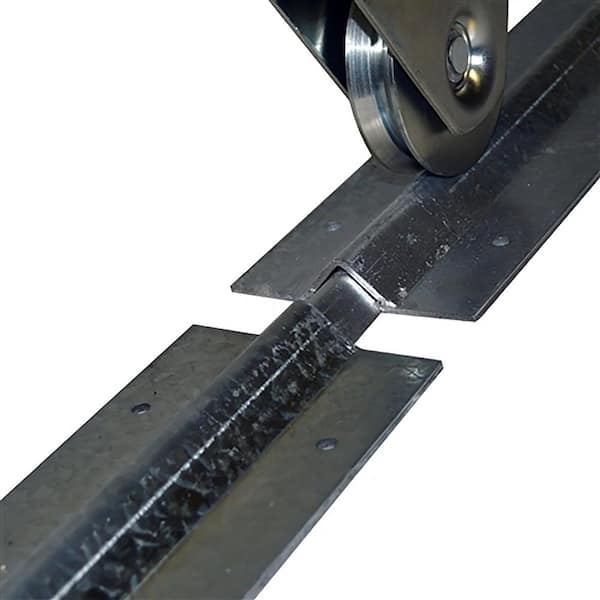 30 ft. x 6 ft. Black Steel Single Slide Driveway Gate Madrid Style 25 ft. with Pedestrian Gate 5 ft. Fence Gate